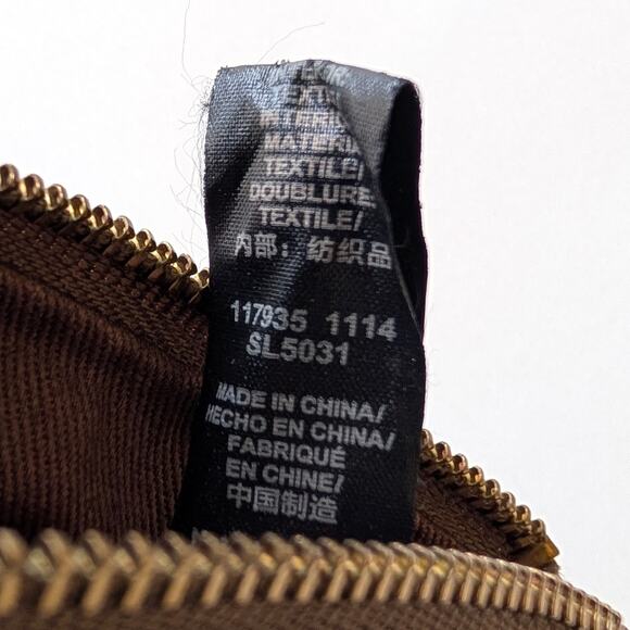 Fossil Preston Metallic Leather Flap Clutch, Wallet, snap closure - Picture 9 of 10